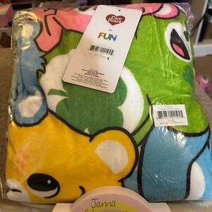 Care Bears Colorful Fleece Throw Blanket